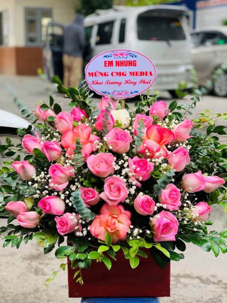 Giỏ Hoa Tươi GHT014