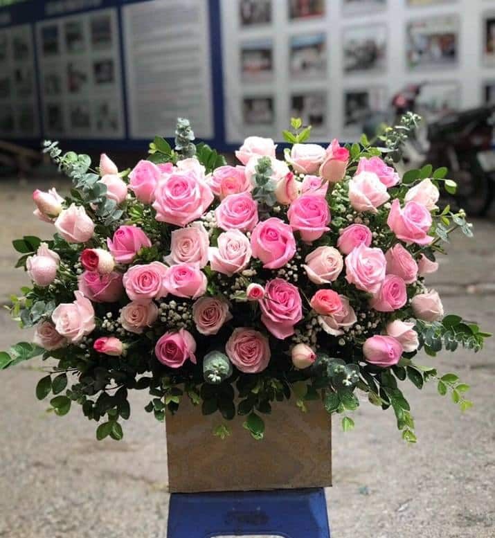 Giỏ Hoa Tươi GHT019