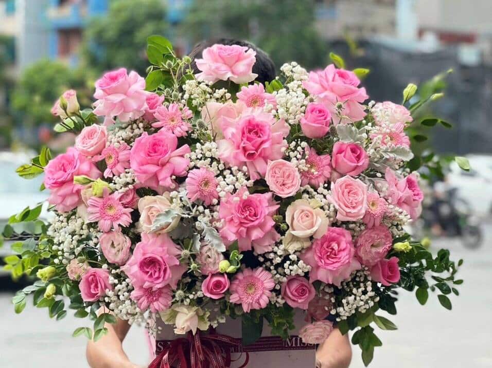 Giỏ Hoa Tươi GHT022
