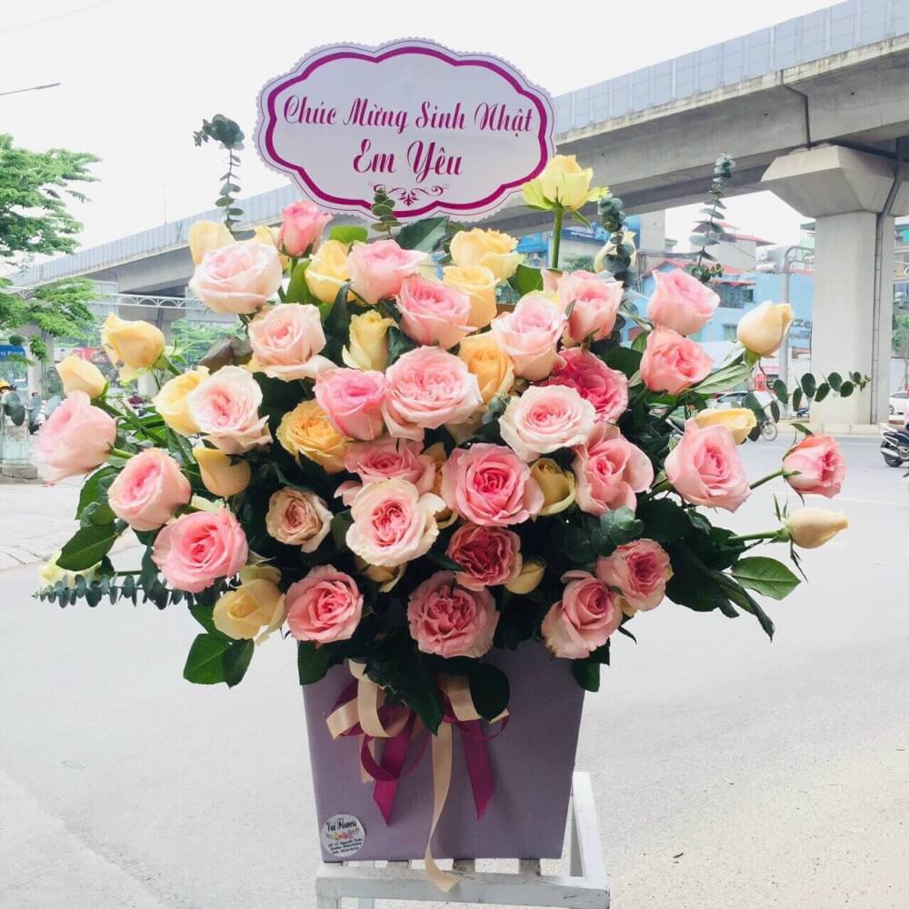 Giỏ Hoa Tươi GHT026
